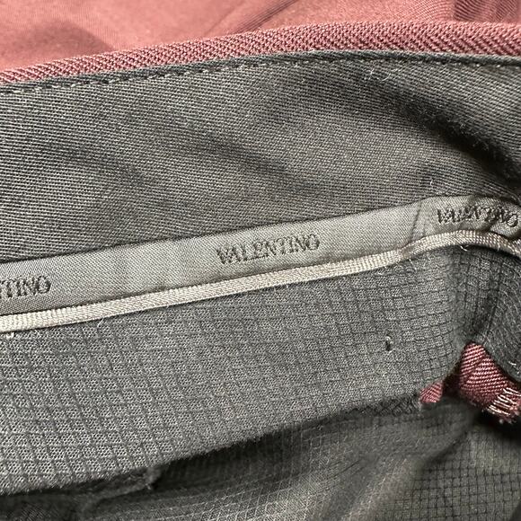 Valentino Spa NWOT Men's Burgundy Size 30 Dress Pants Made in Italy - Picture 6 of 9